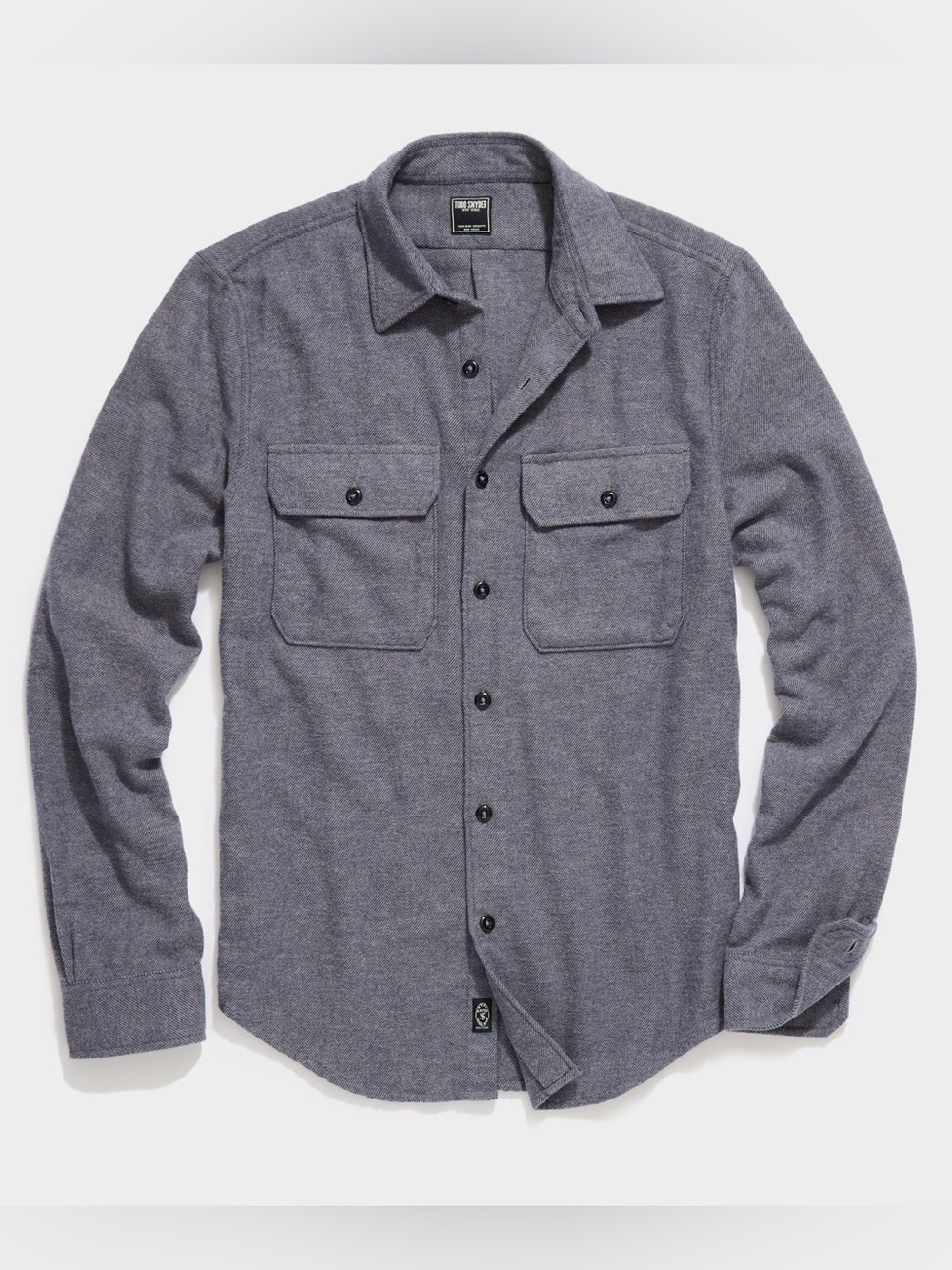 Todd Snyder Alaskan Chamois Shirt In Chambray Men’s Small